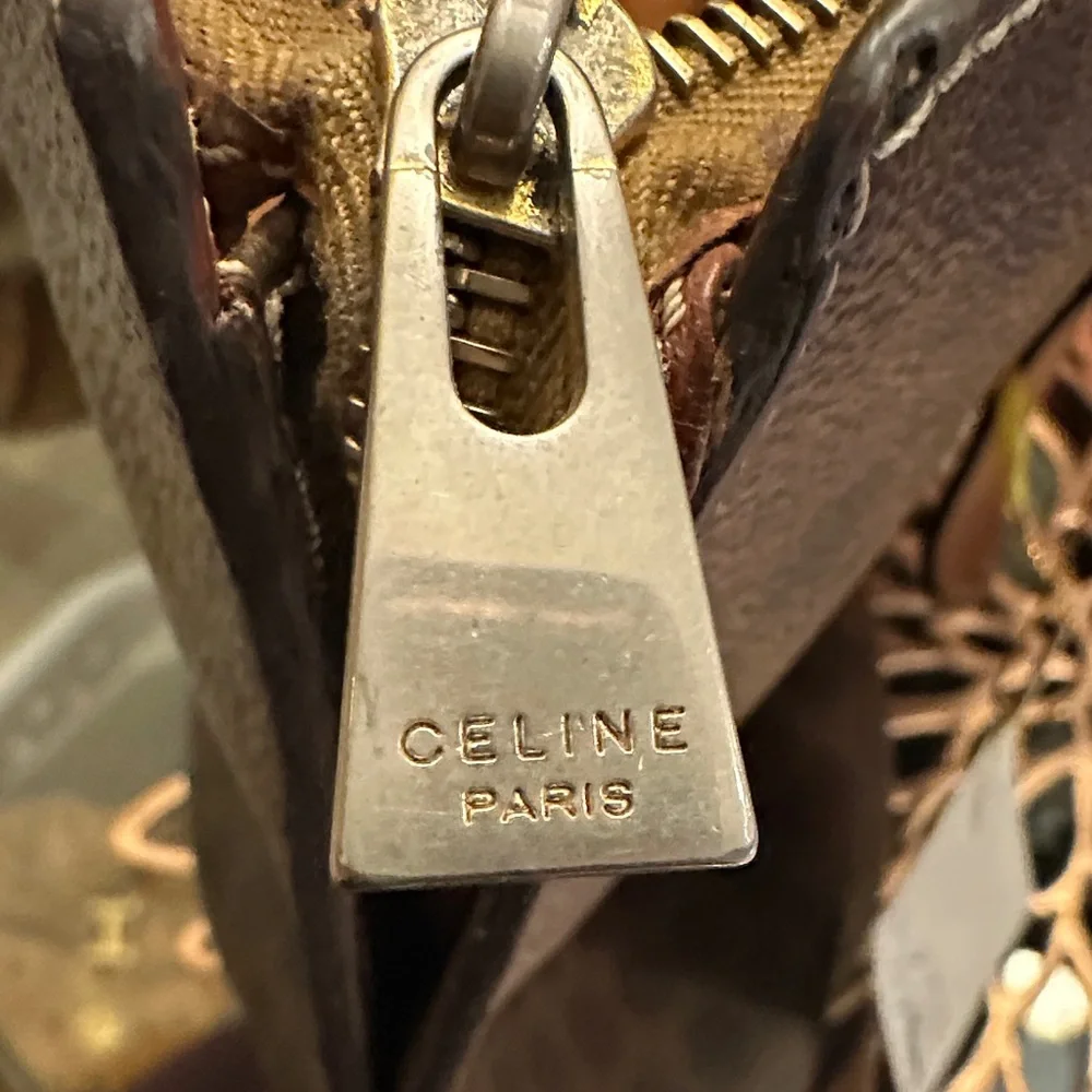 Celine Macadam Brown and Tan Leather Tote. Excellent condition! - Picture 4 of 13